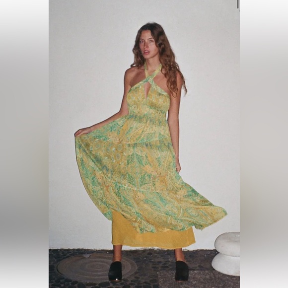 Zara maxi bohemian dress brand new with tags - Picture 2 of 10